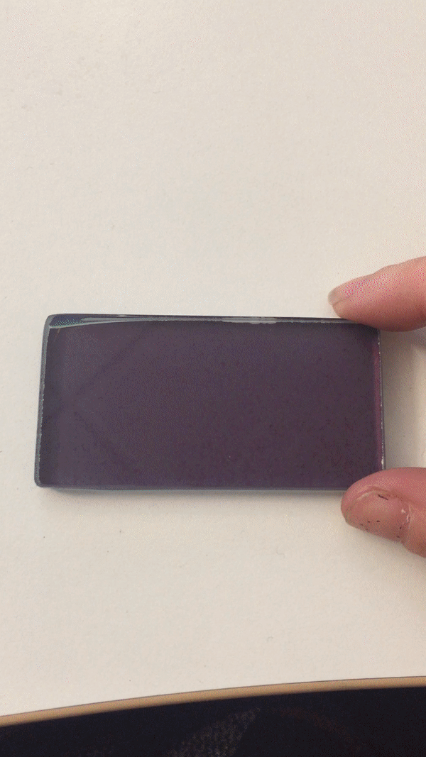 seeding fired enamel glass