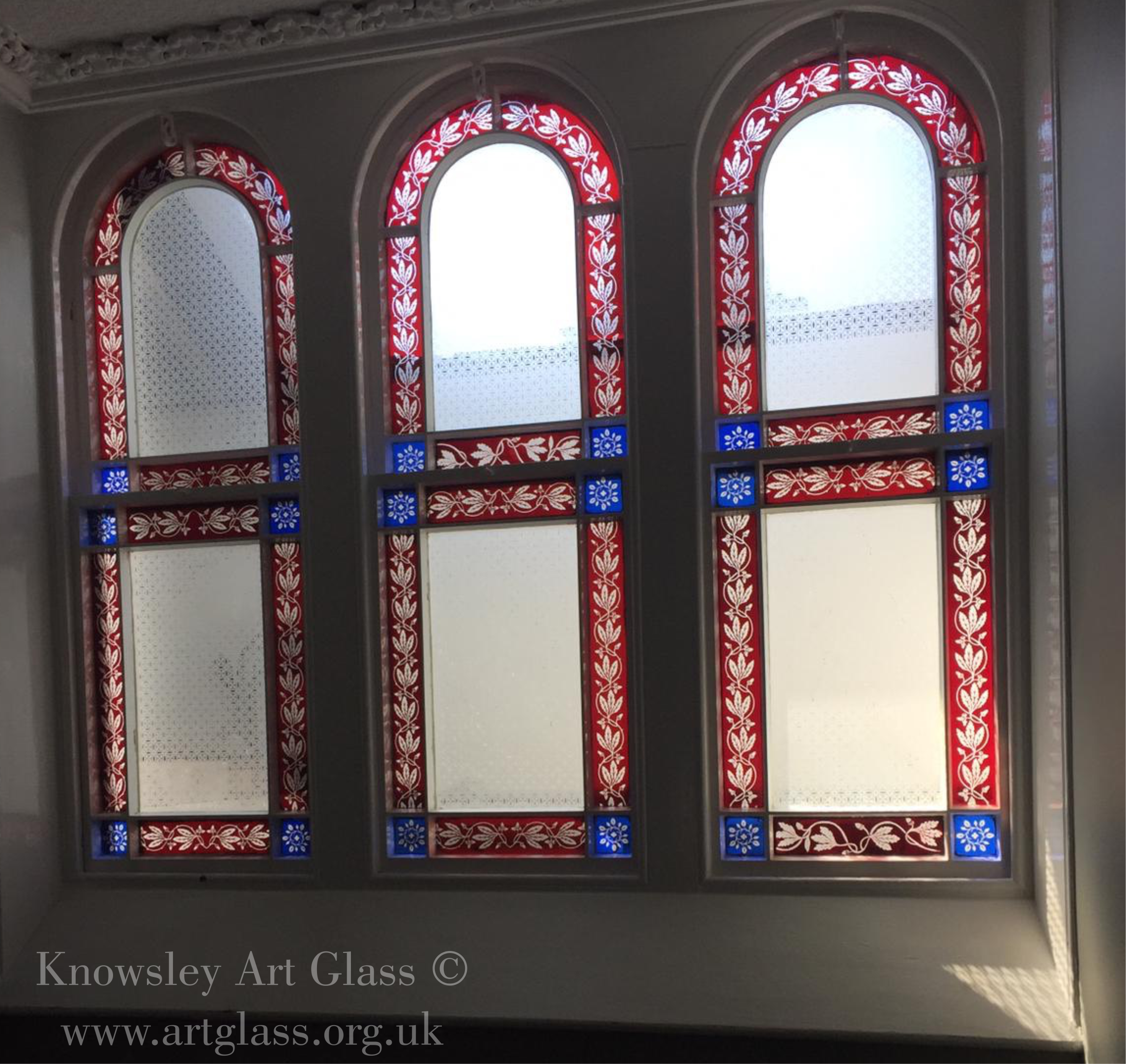 arched windolow glass colour panels