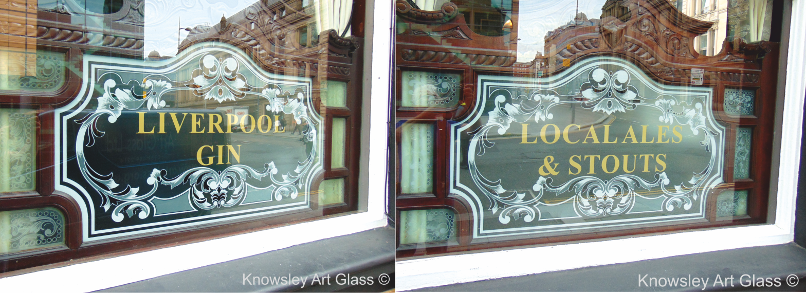 lion tav liverpool Gold leaf Logo Sign