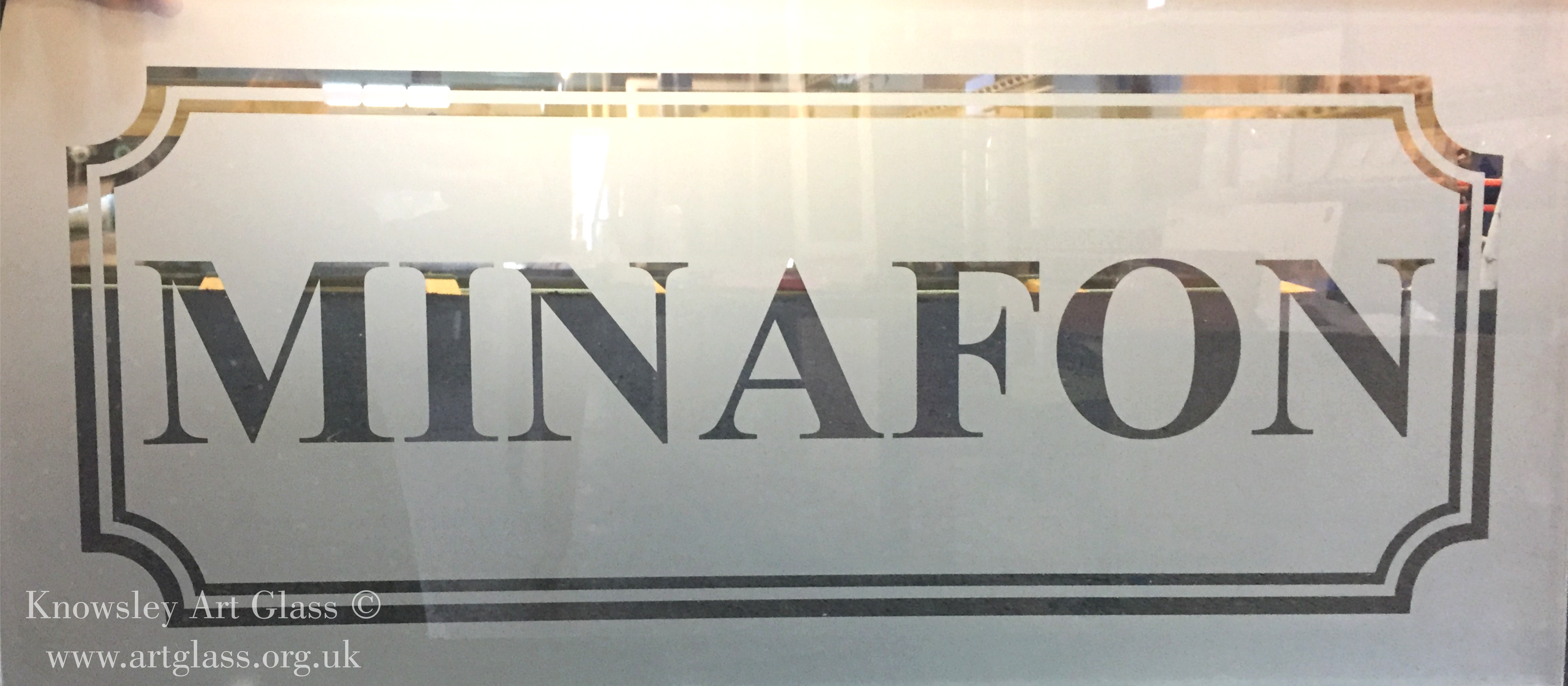 etched glass house name victorian