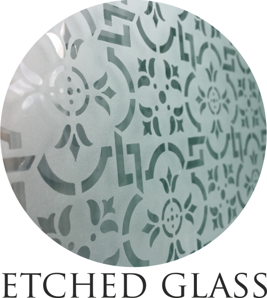 etched glass windows
