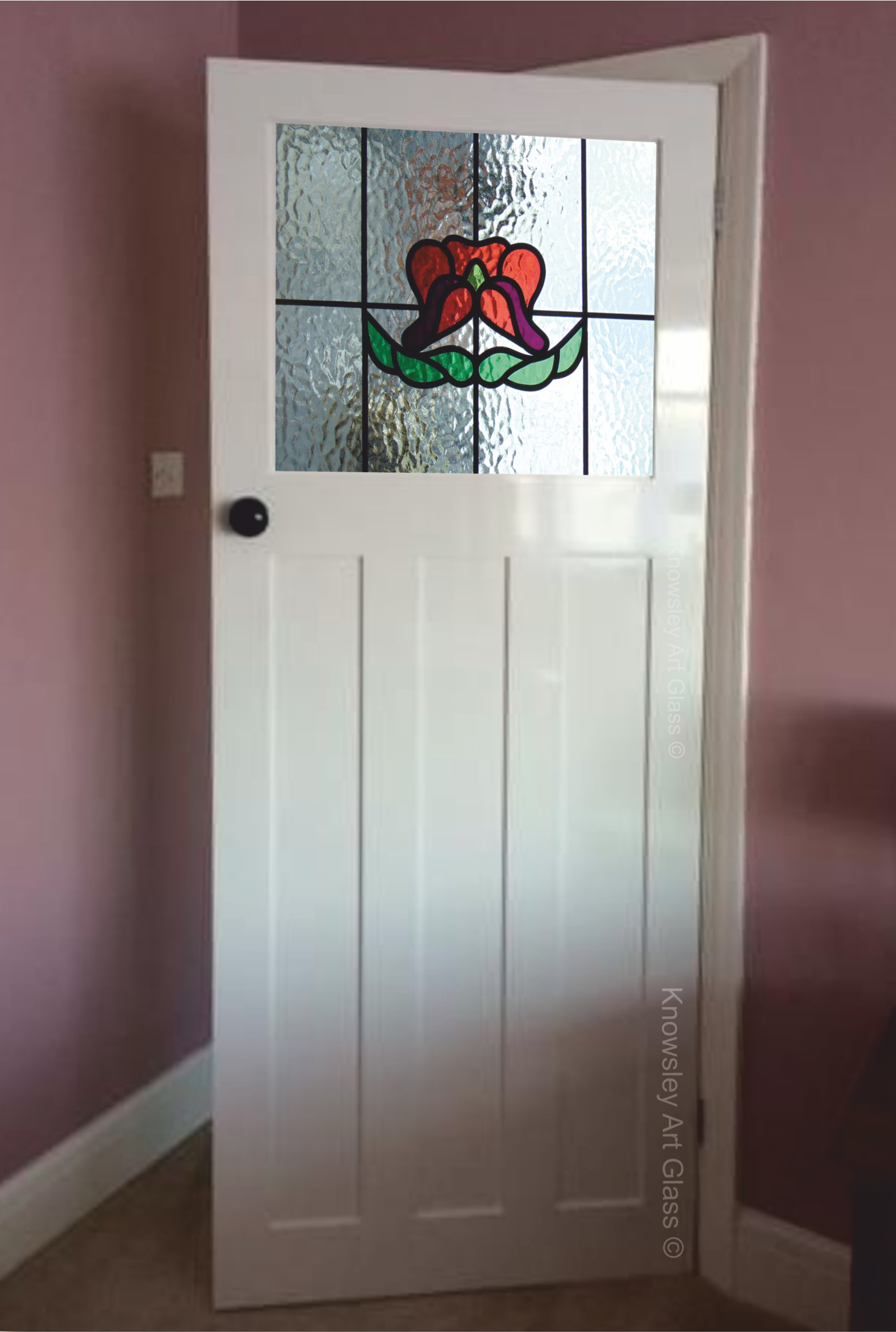 stained glass door