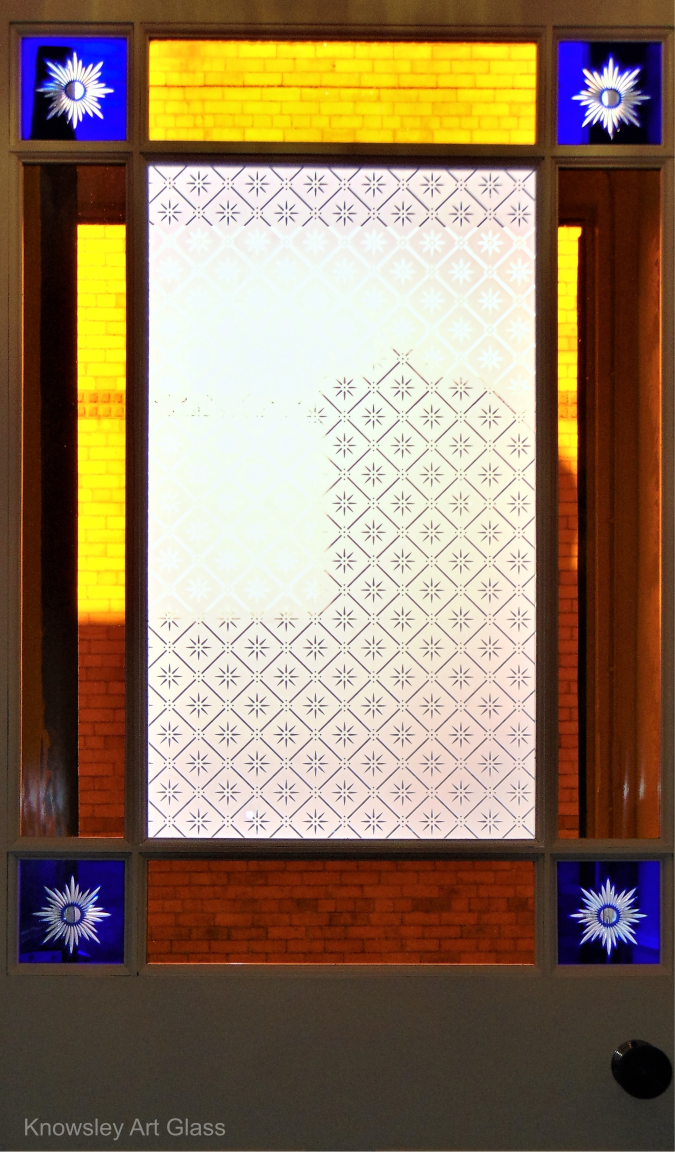 downham door amber border