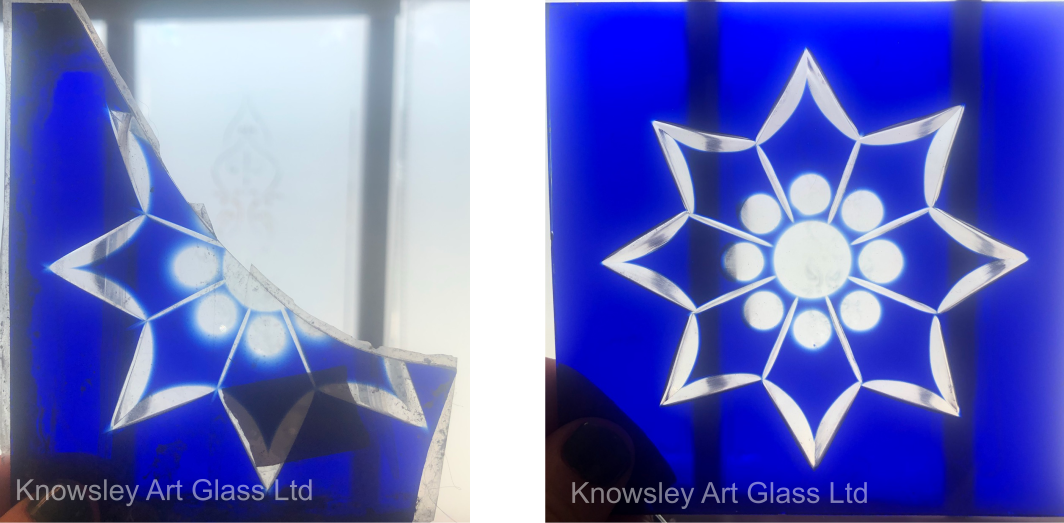 embossed brilliant cut glass remake