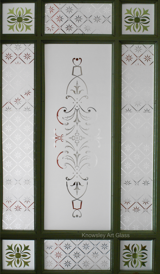 nine pane door glass packs