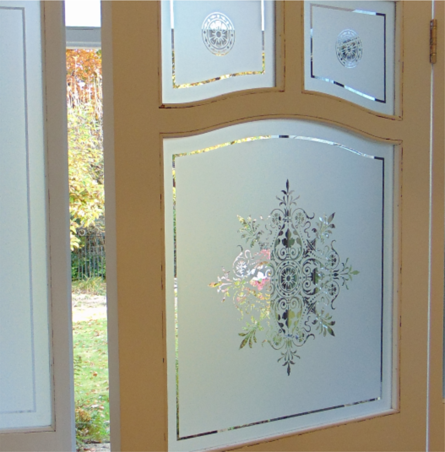 wide pane door glass