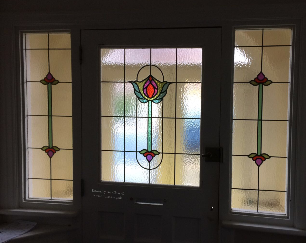 stained glass door cheap