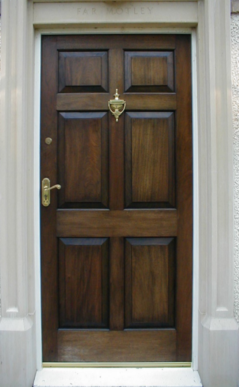 wooden external door