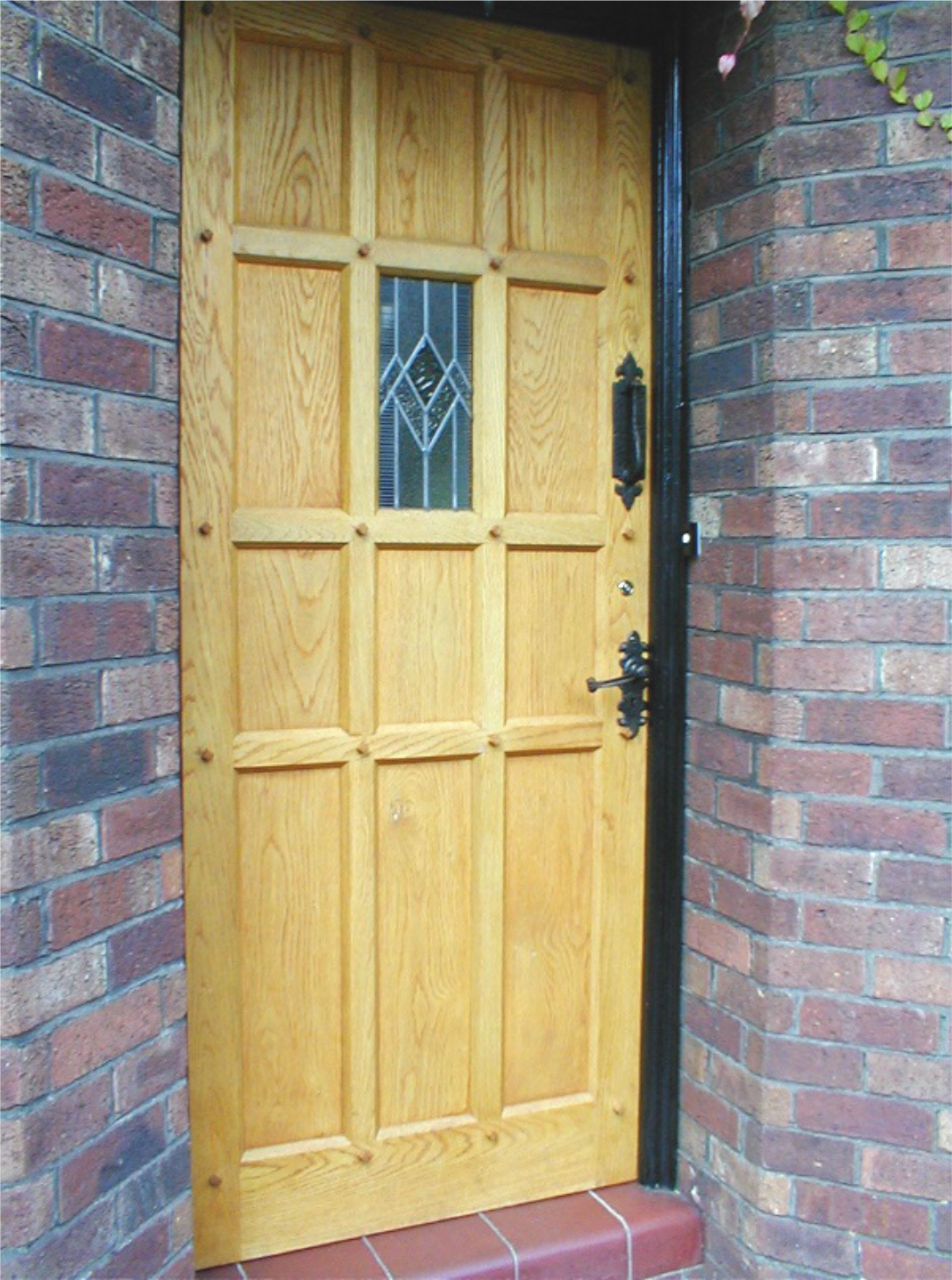 wooden front door
